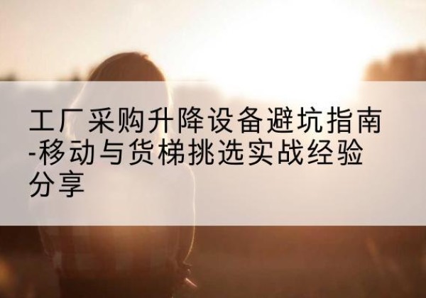 大方移动式升降机怎么选-工厂采购升降设备避坑指南-移动与货梯挑选实战经验分享
